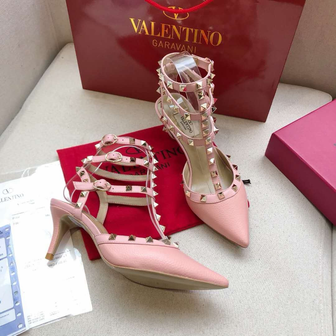 Valentino Rockstud Caged Pump 65mm Leather