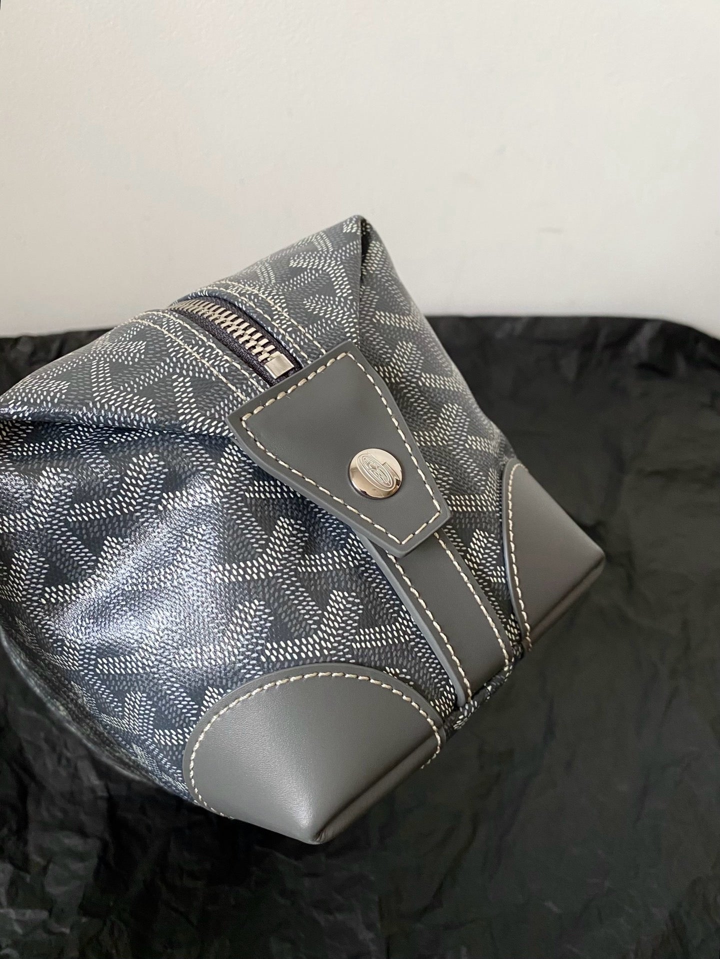 Goyard 2026 Goyard Boeing Toiletry Bag Grey Goyardine Canvas