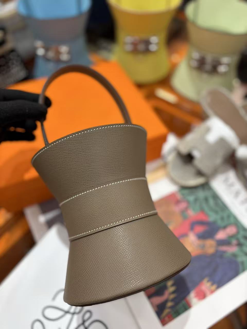 Hermes 2025 Medor Bag Etoupe Epsom Calfskin
