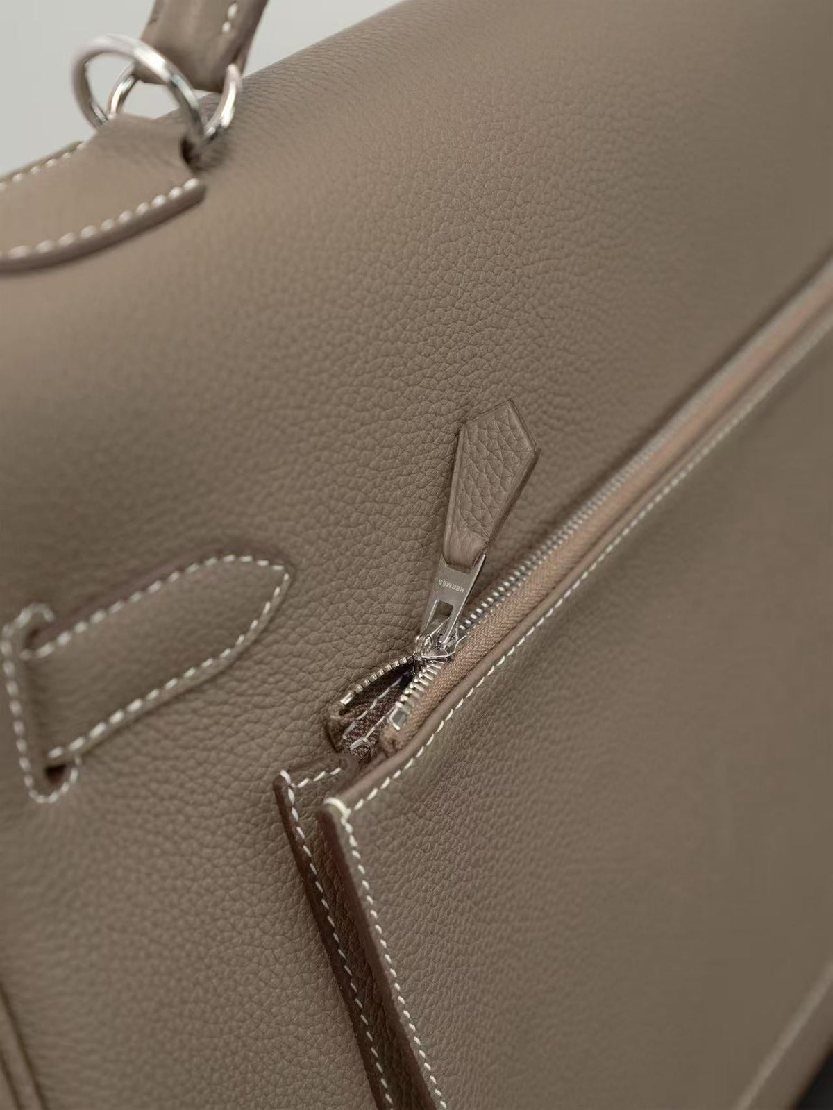 Hermes 2026 Kelly Bag 42cm Etoupe Togo Leather