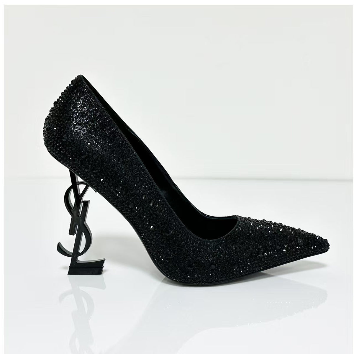 YSL 2026 Embellished Rhinestones Opyum Pumps Leather