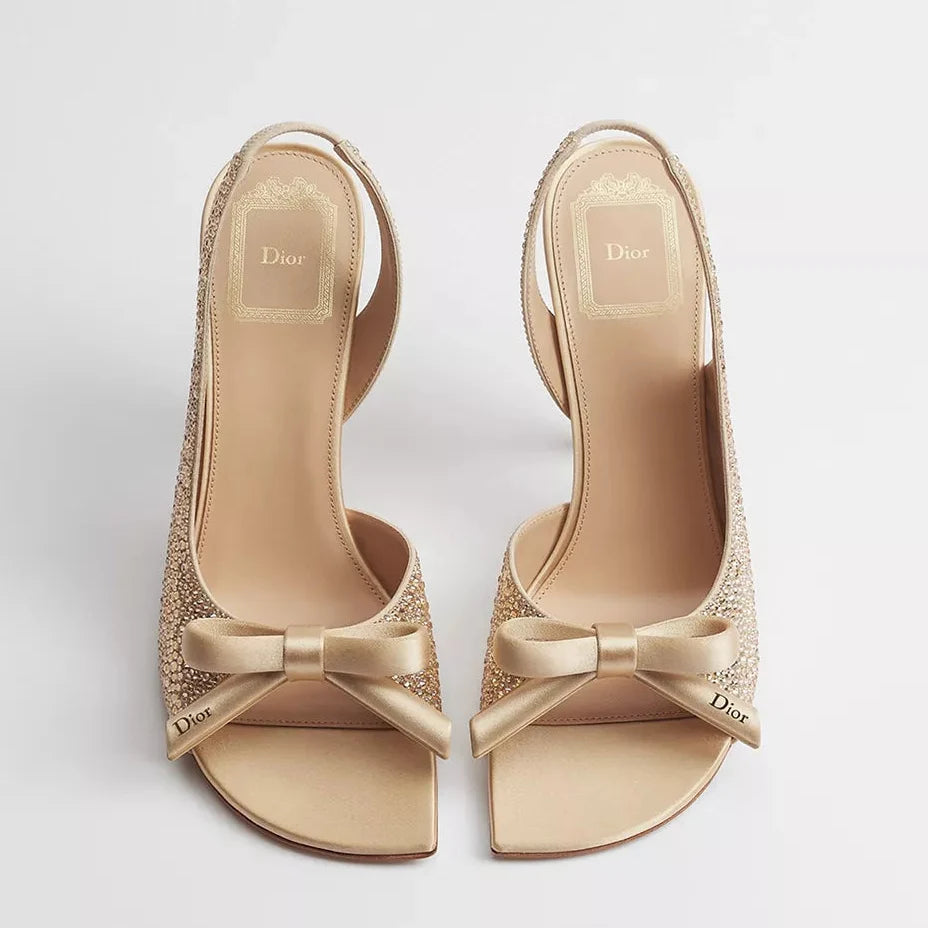 Dior 2026 Bow Heeled Slingback Sandal 607567