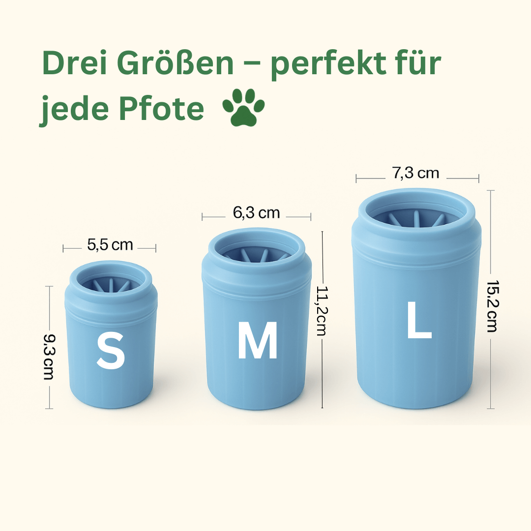 pfotenwaschbecher für hunde in drei größen s m l