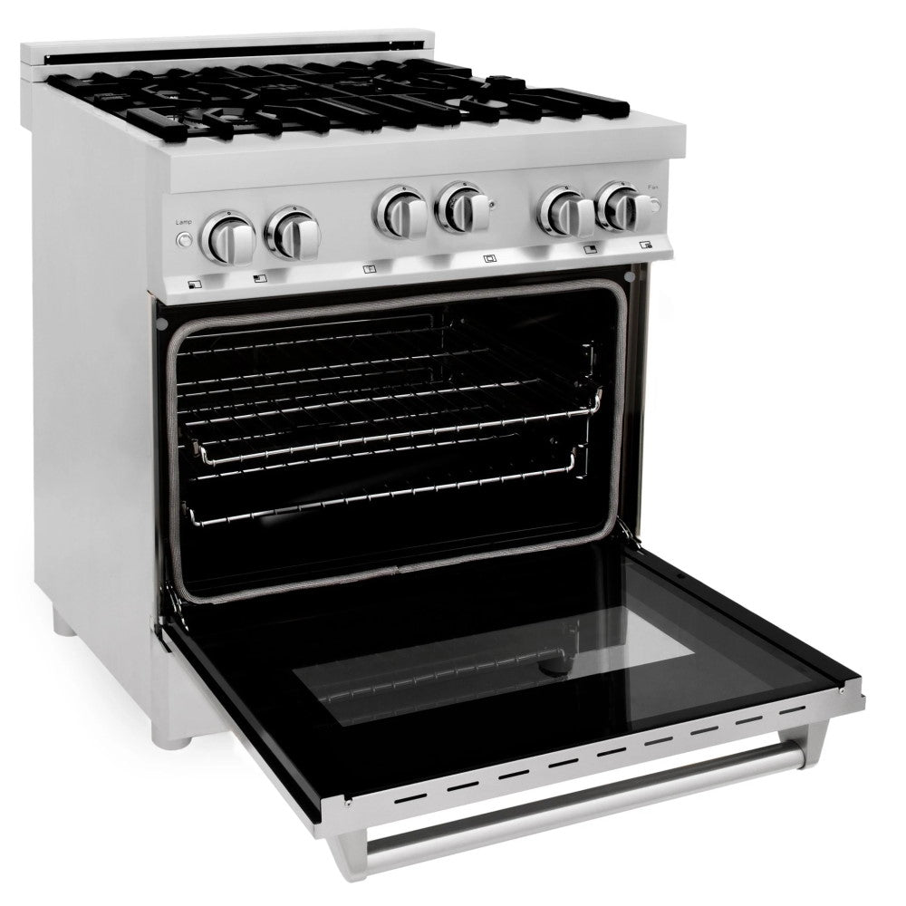 ZLINE 30" 4.0 cu. ft. Range with Gas Stove and Gas Oven in Stainless Steel with Color Door Options (RG30)