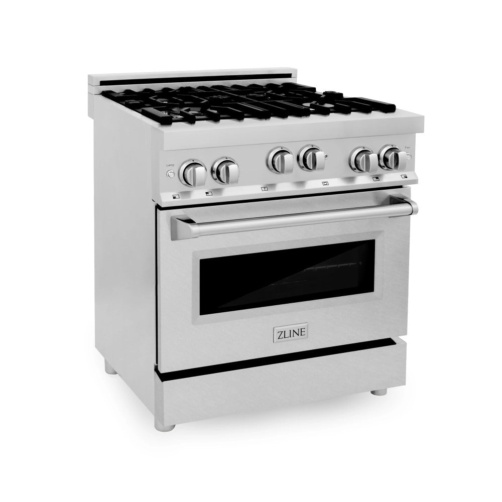 ZLINE 30" 4.0 cu. ft. Range with Gas Stove and Gas Oven in Stainless Steel with Color Door Options (RG30)