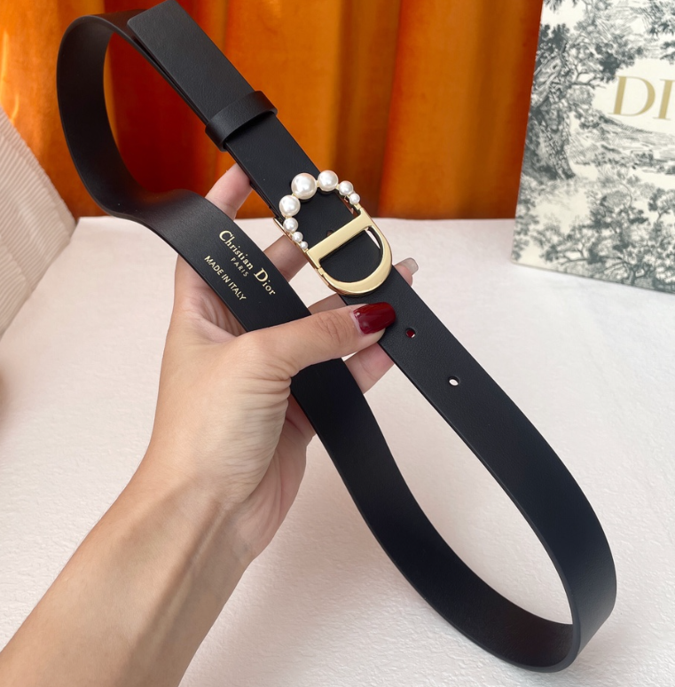 Dior Pearl Buckle Belt 185009