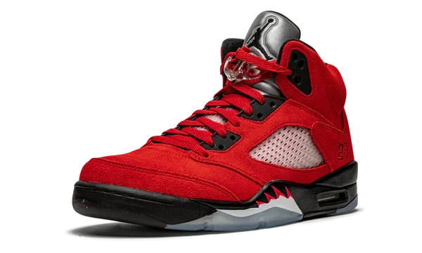 Nike Air Jordan 5 Retro Bull Red Black Suede