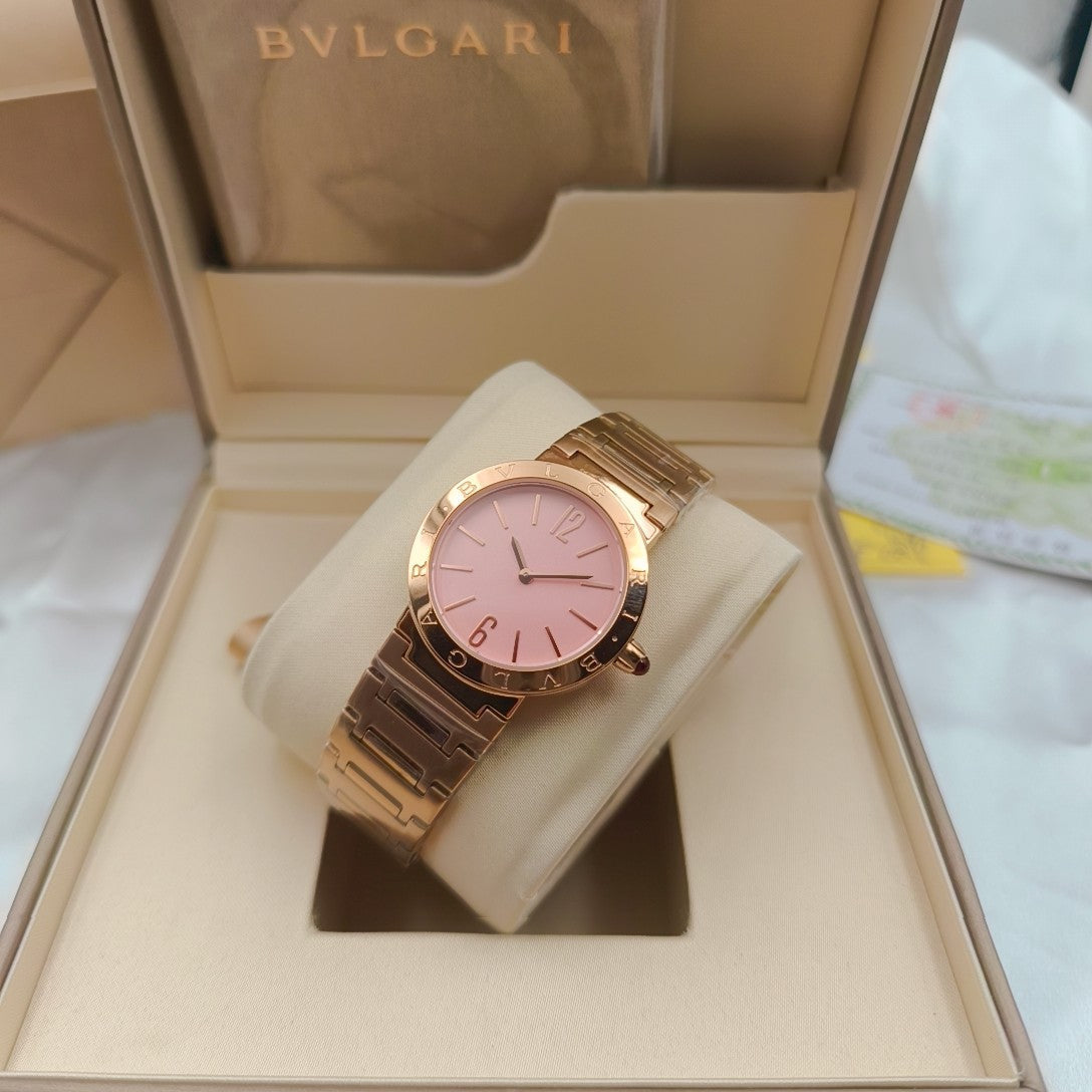 BVLGARI 33mm Pink Gold Case
