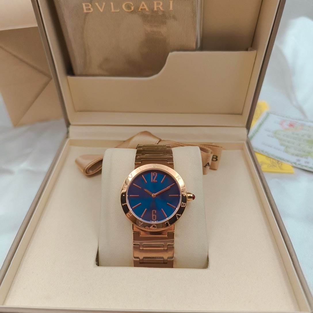 BVLGARI 33mm Pink Gold Case