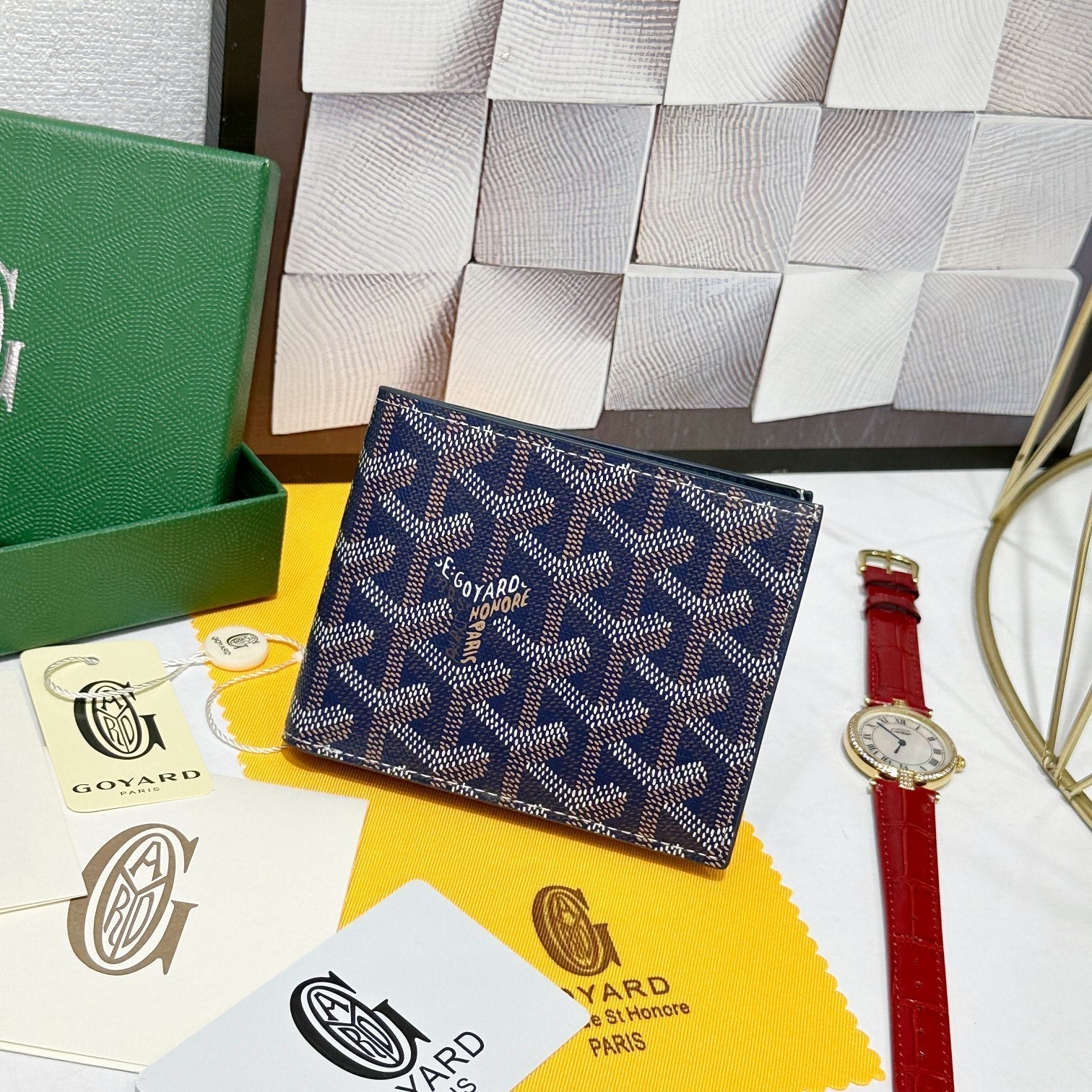 Goyard 2026 Victoire Bifold Wallet  11cm Canvas Cowhide