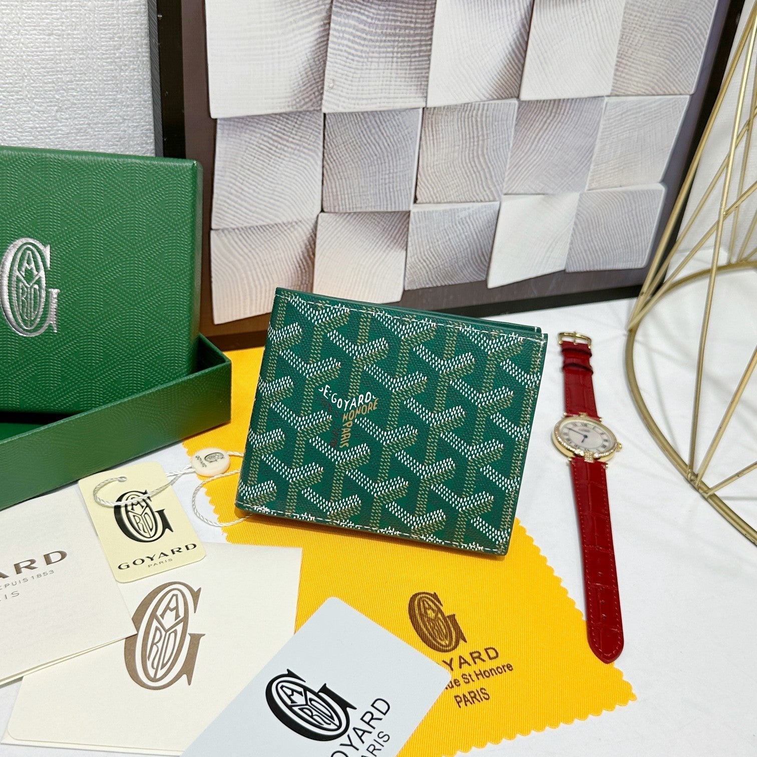 Goyard 2026 Victoire Bifold Wallet  11cm Canvas Cowhide