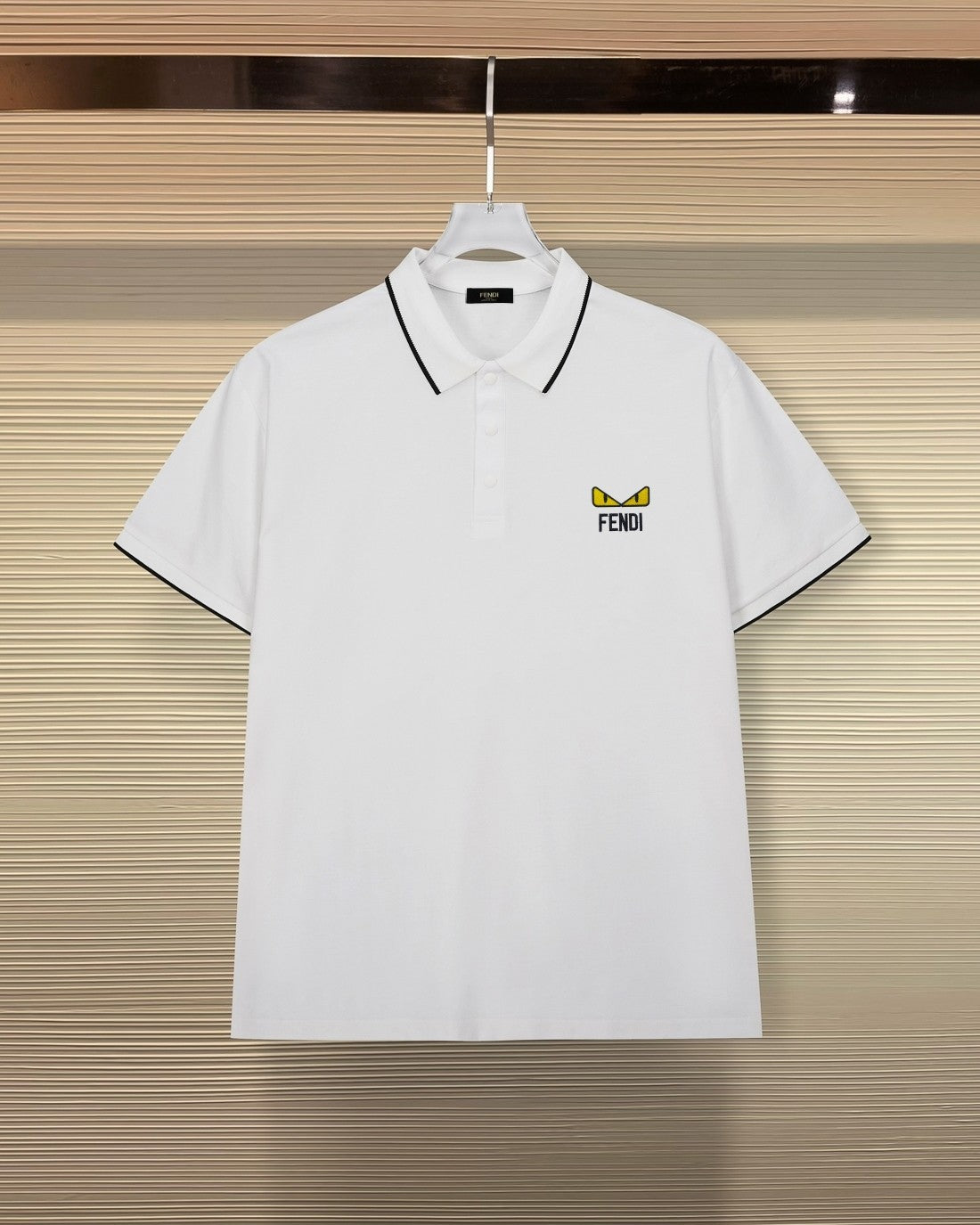 Fendi 2026 Men's Short-Sleeve Polo Shirt Cotton Polyester Fiber 740511