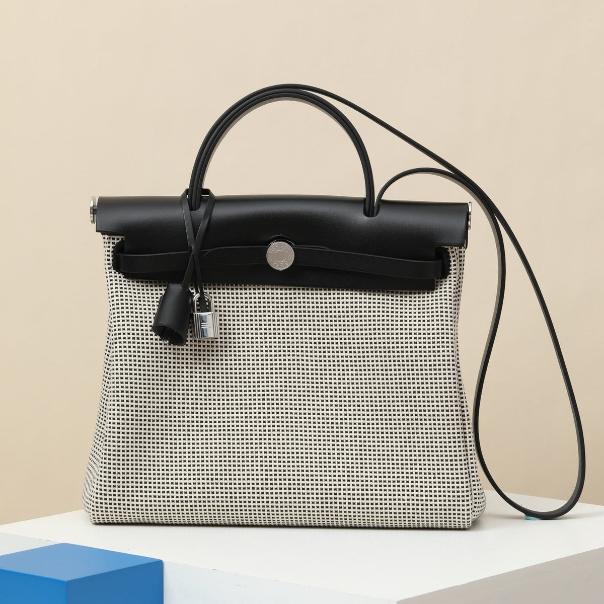 High-end Hermes 2026 Herbag Zip 31cm Hunter Leather And Canvas
