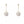 AMULETTE DROP EARRINGS MOP GOLD