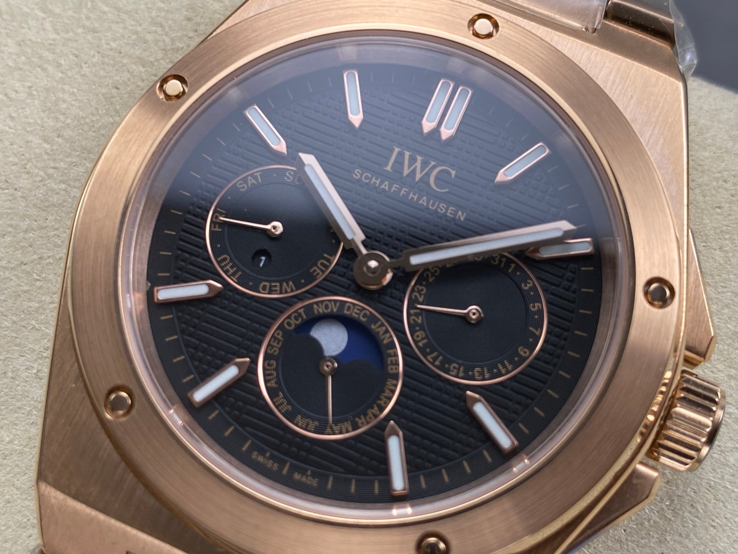IWC Ingenieur Perpetual Calendar 41 Pink Gold Case