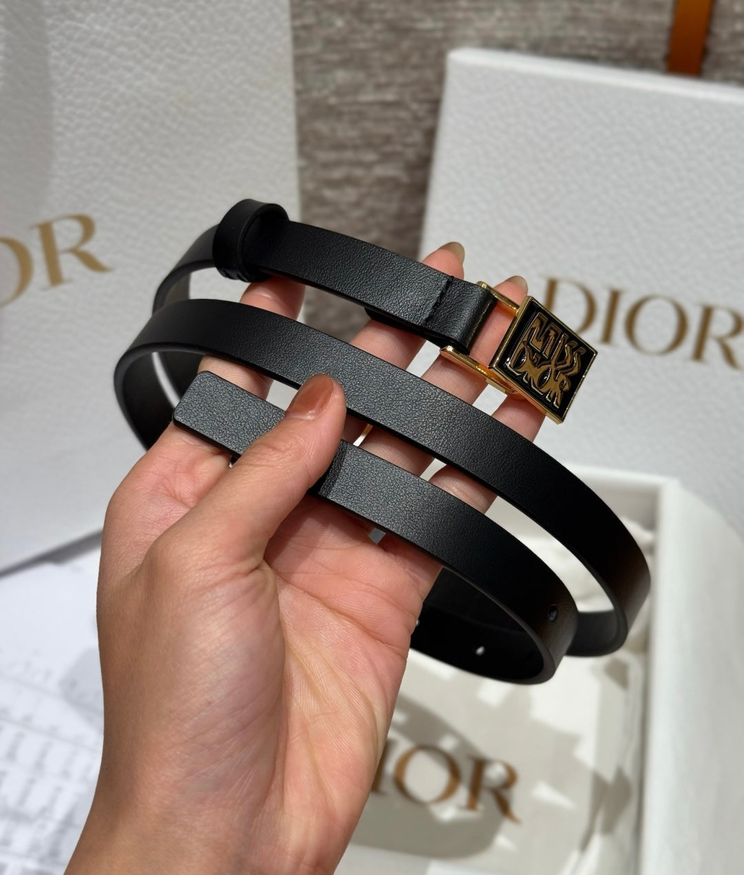 Dior 2026 Miss Dior Belt 15mm Smooth Calfskin