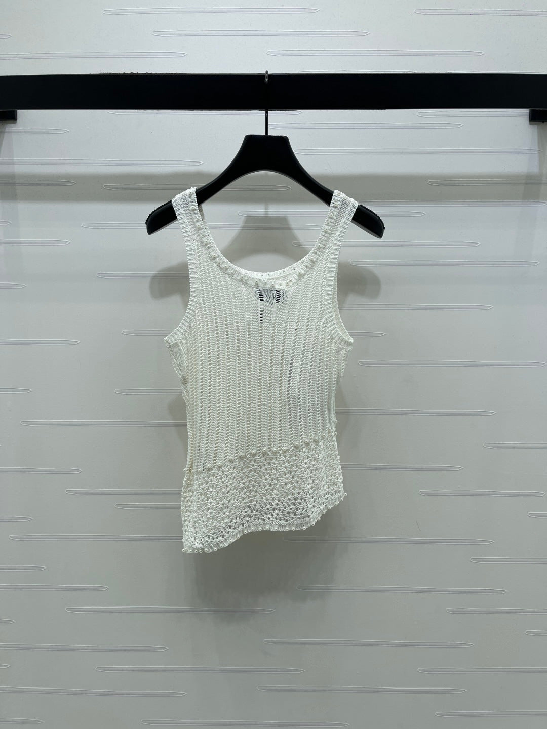 Chanel 2026 Vest Purple and White Wool 704599