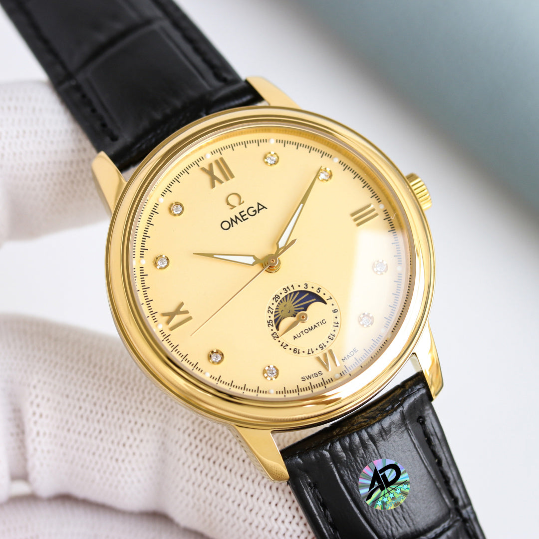 Omega De Ville Prestige 40mm Watch Leather Strap