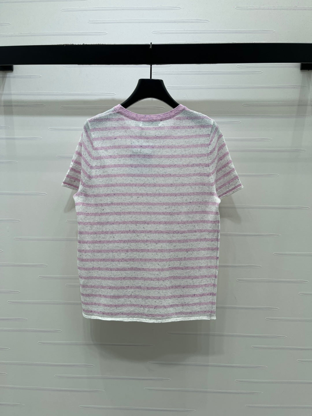 Dior 2026 Striped T-shirt Blue and Pink Wool