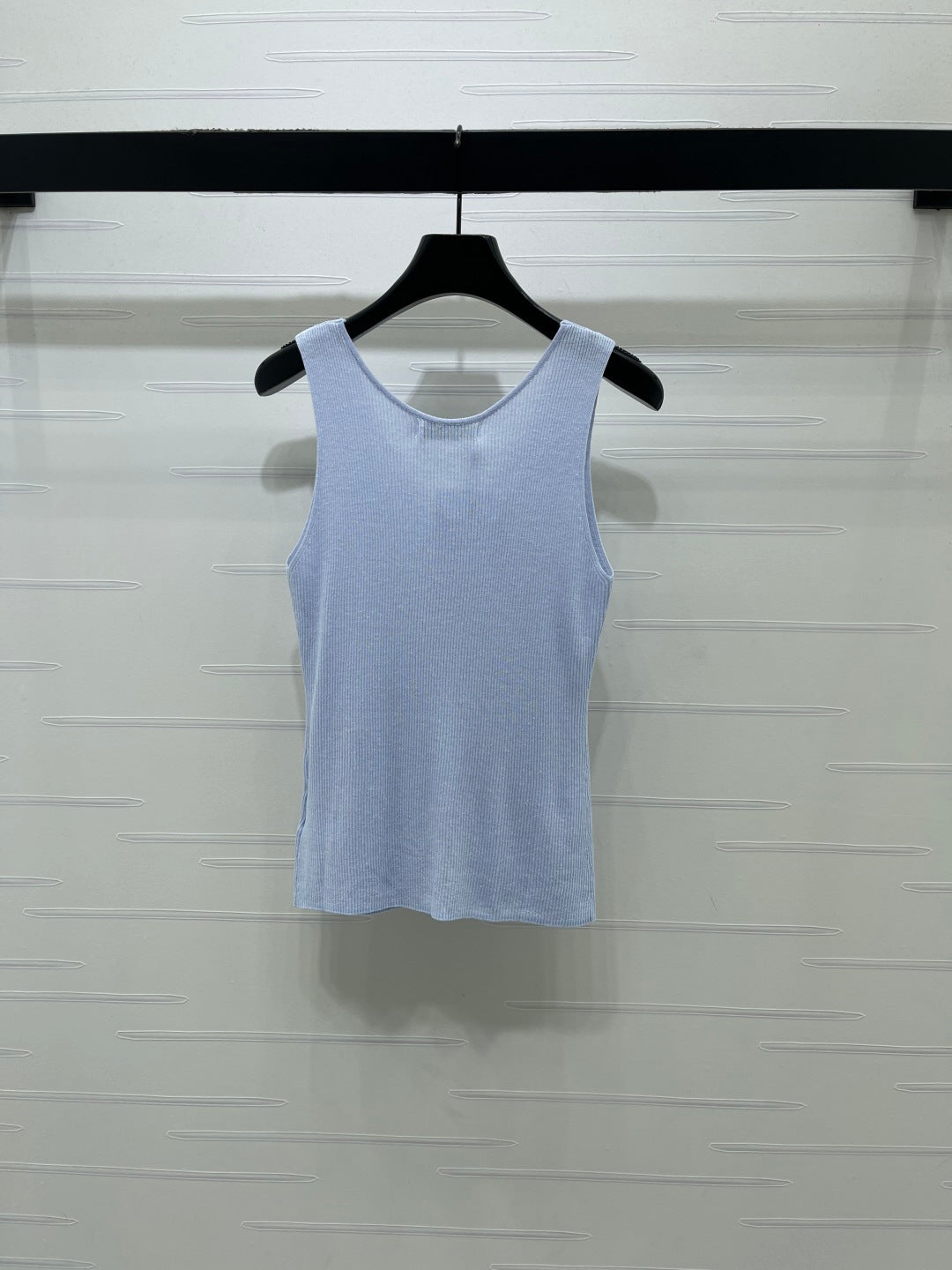 Dior 2026 V-neck Tank Top White Black Blue Green Wool