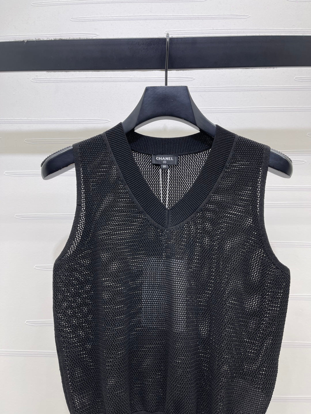 Chanel 2026 Vest Black and White Silk Polyester 136355