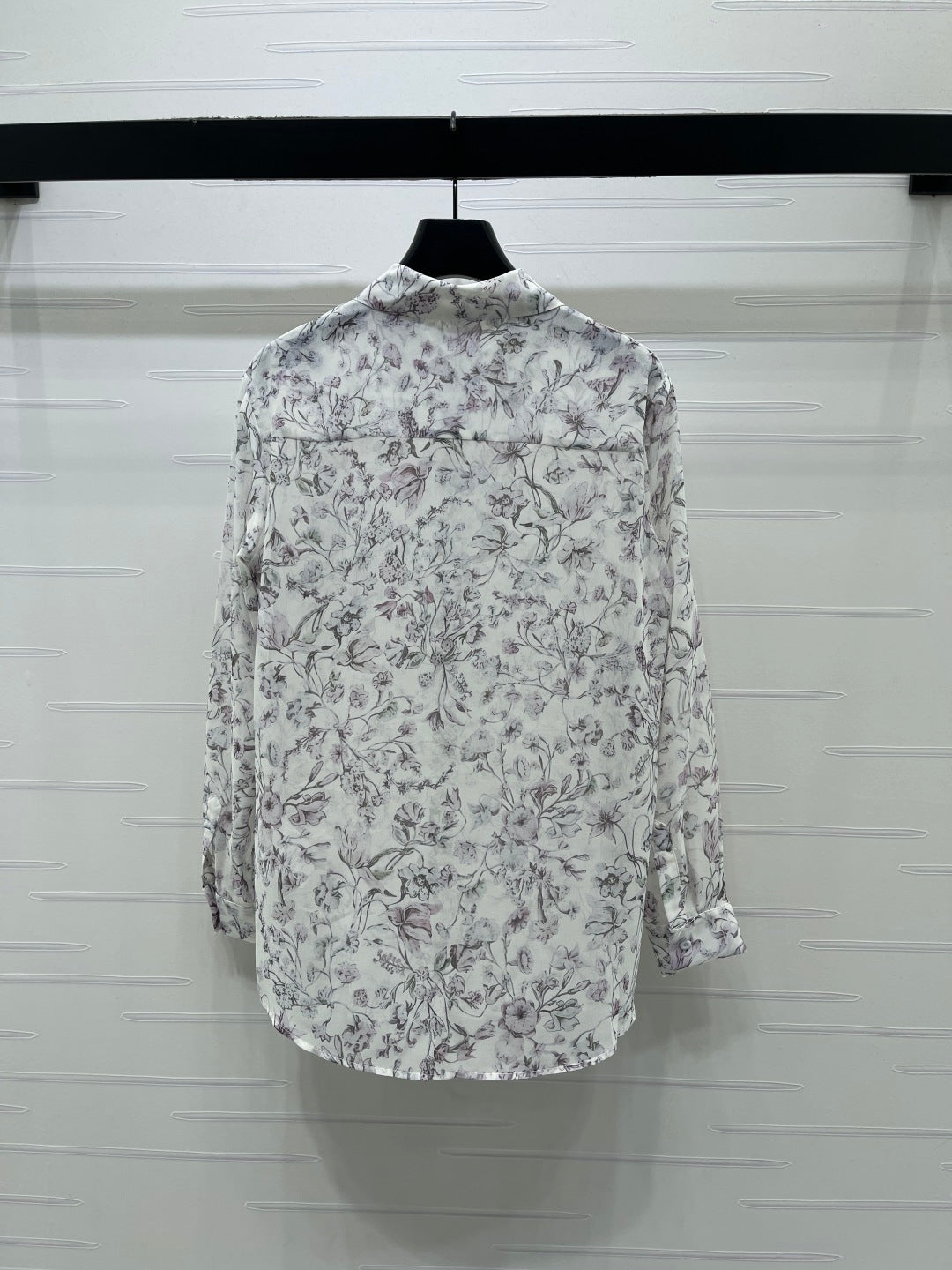 Dior 2026 Printed Sheer Long-Sleeve Shirt Polyester 392641