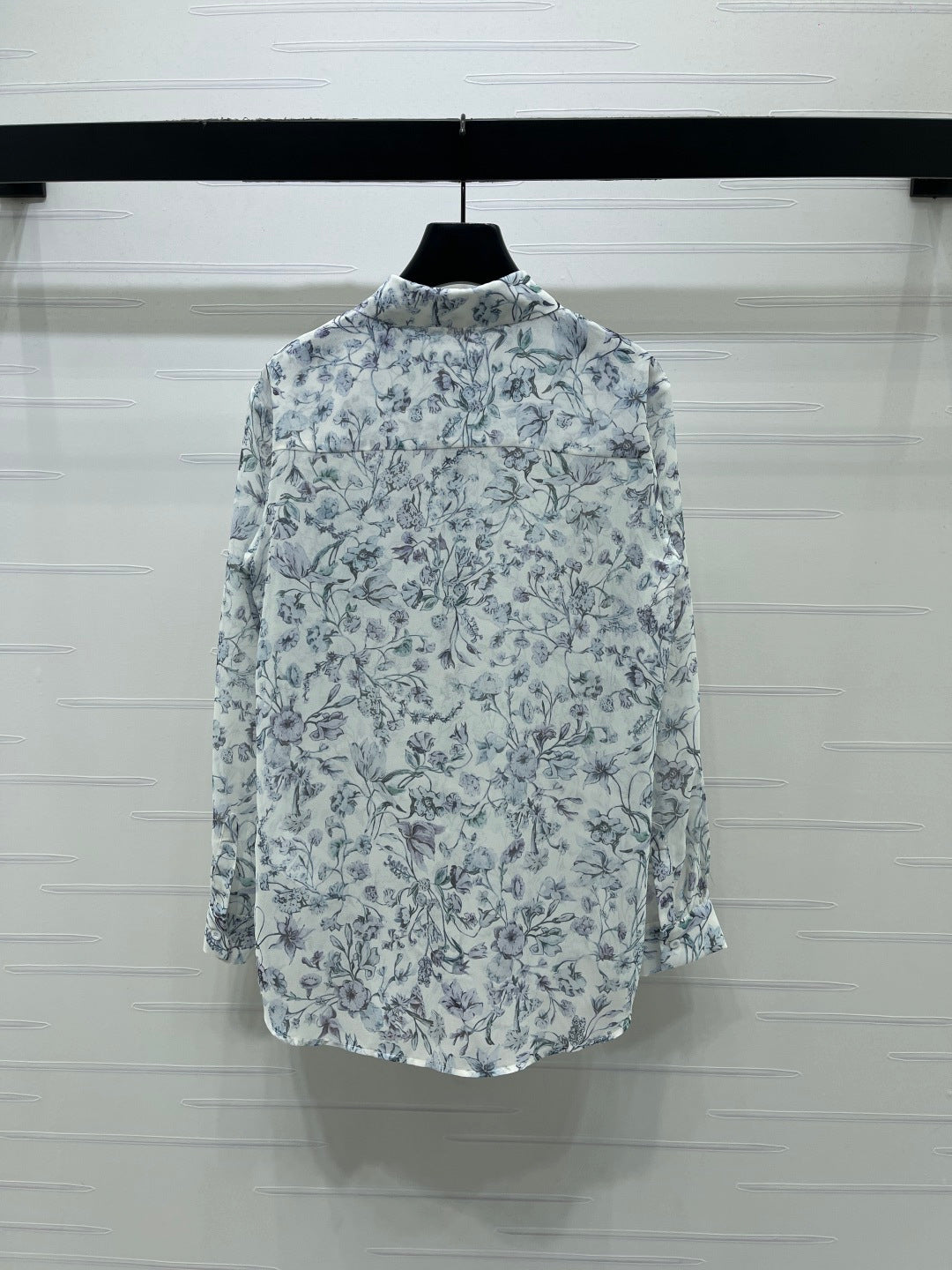 Dior 2026 Printed Sheer Long-Sleeve Shirt Polyester 392641