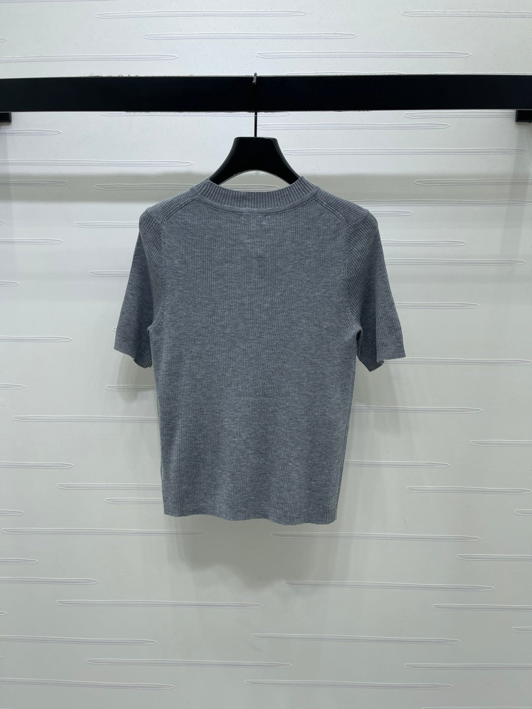 Chanel 2026 3D Bow Knit Short-Sleeve Top Wool 166066
