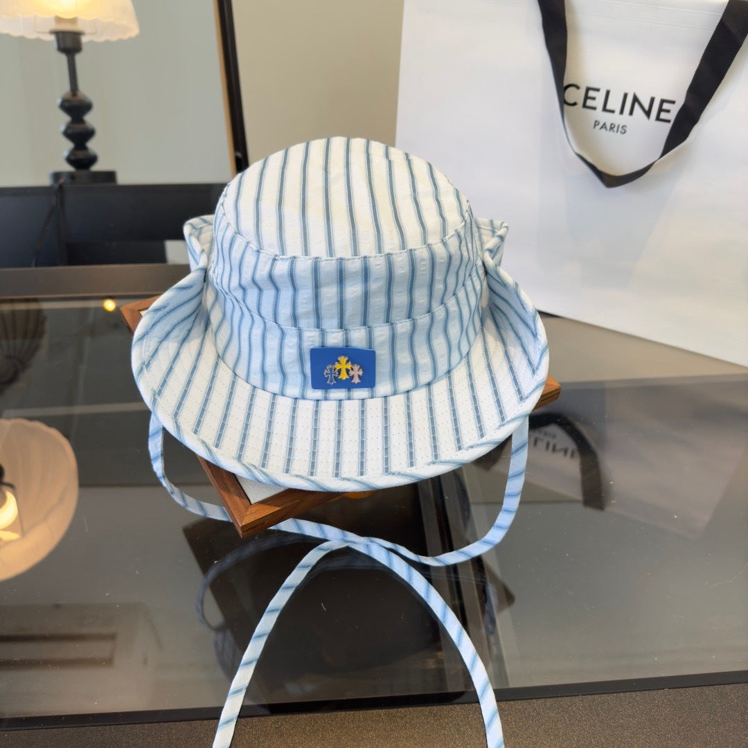 Chrome Hearts Striped Bucket Hat 240572