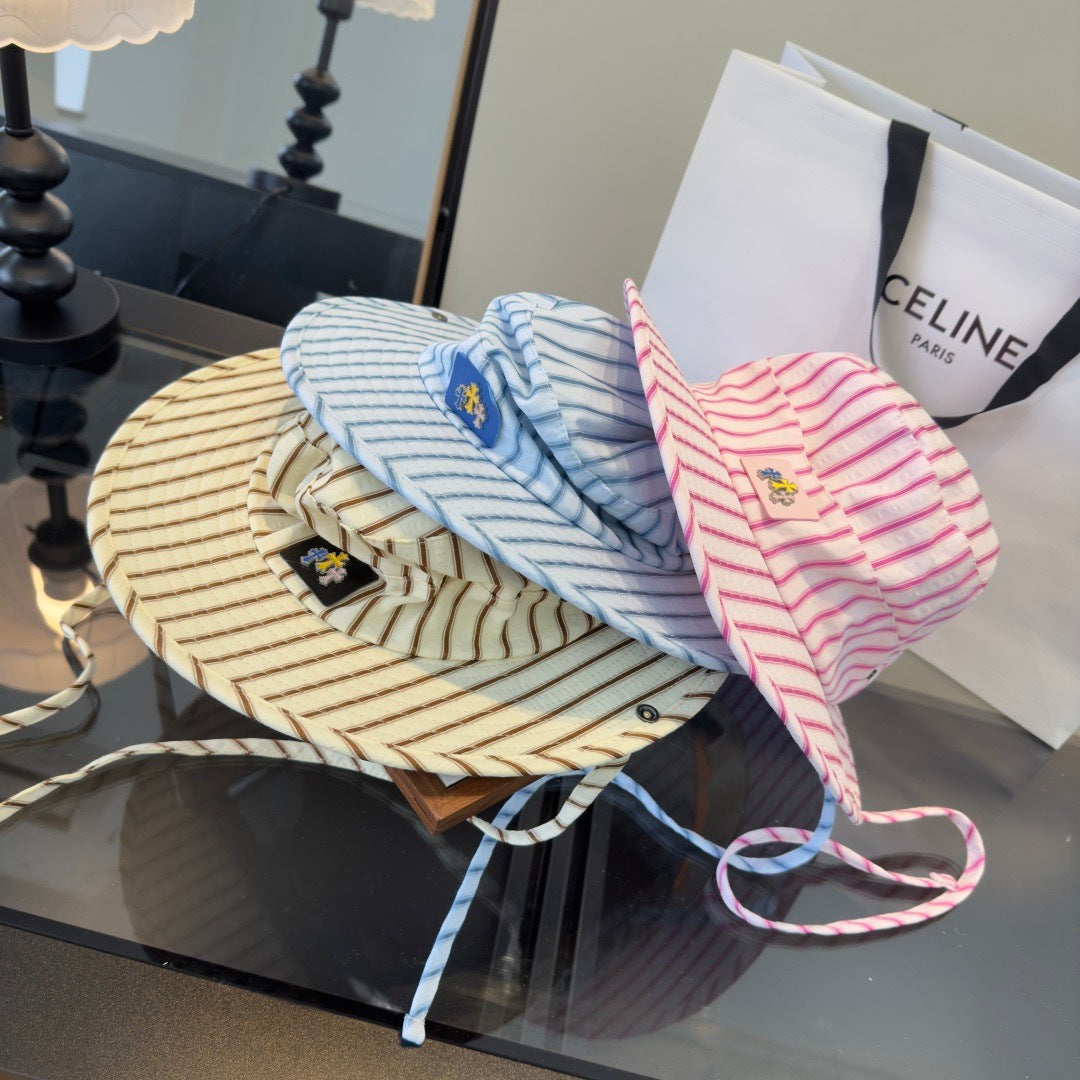 Chrome Hearts Striped Bucket Hat 240572