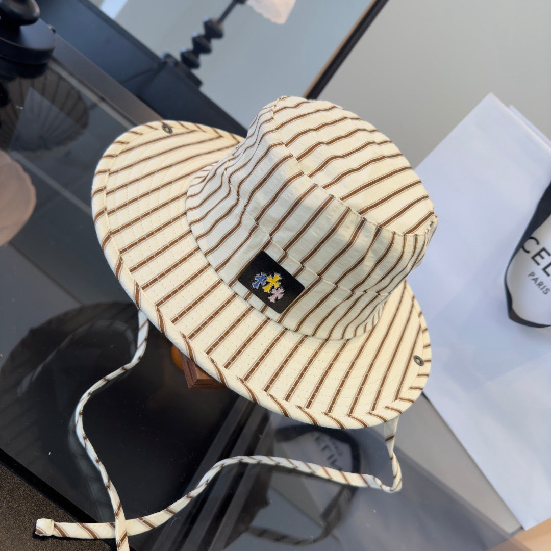 Chrome Hearts Striped Bucket Hat 240572