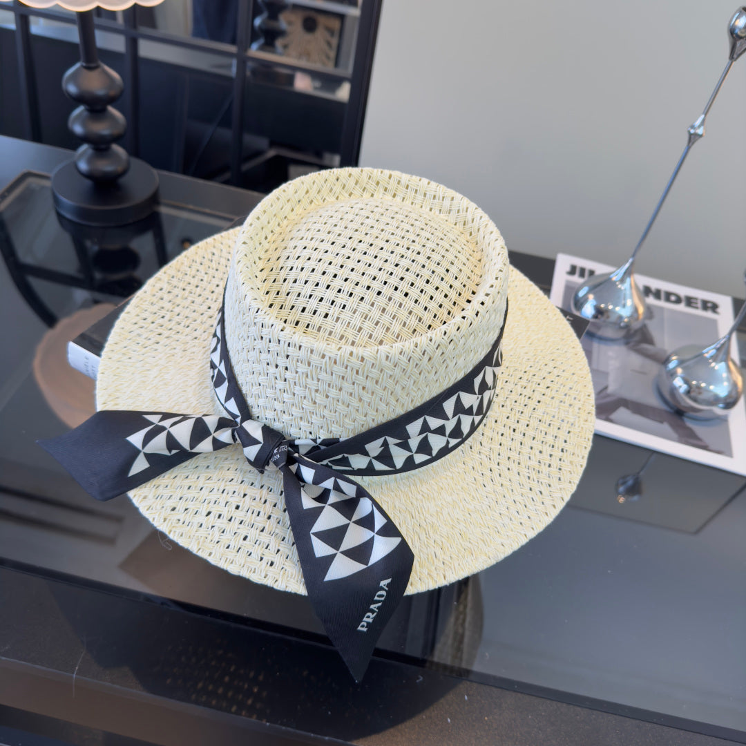 Prada Straw Brim Hat 229334