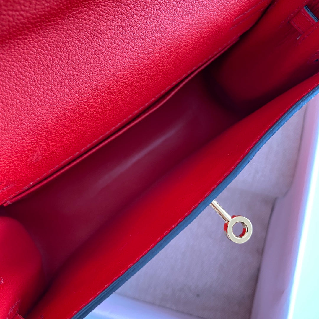 Kelly Danse II 22cm Red Evercolor Leather Ghw