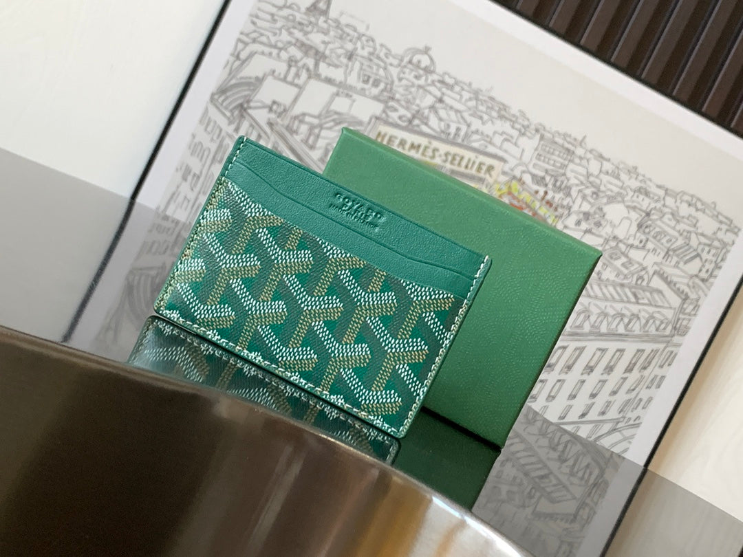 Goyard 2026 Saint-Sulpice Card Wallet Canvas Cowhide