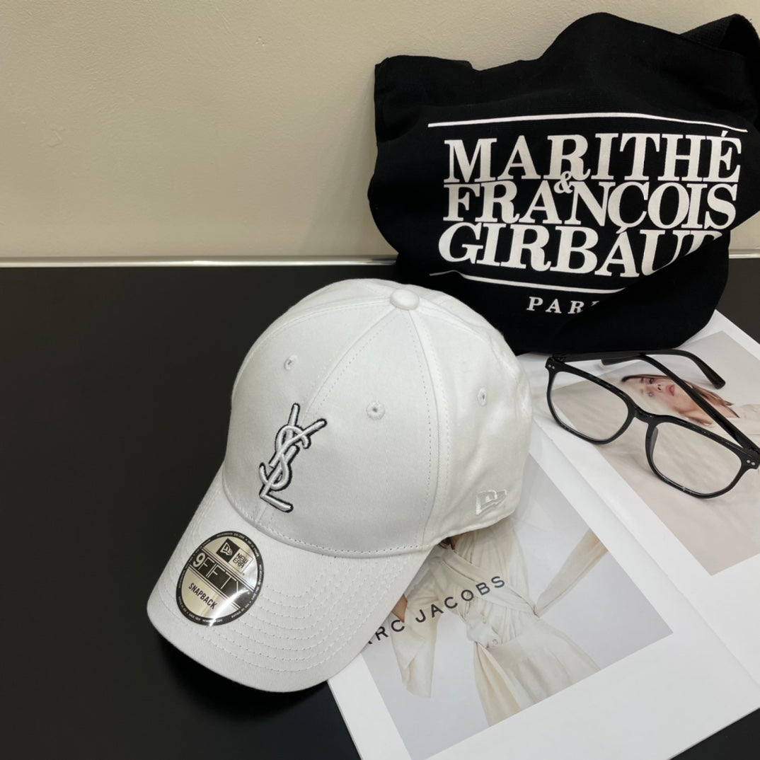 YSL Letter Embroidered Baseball Cap 295200