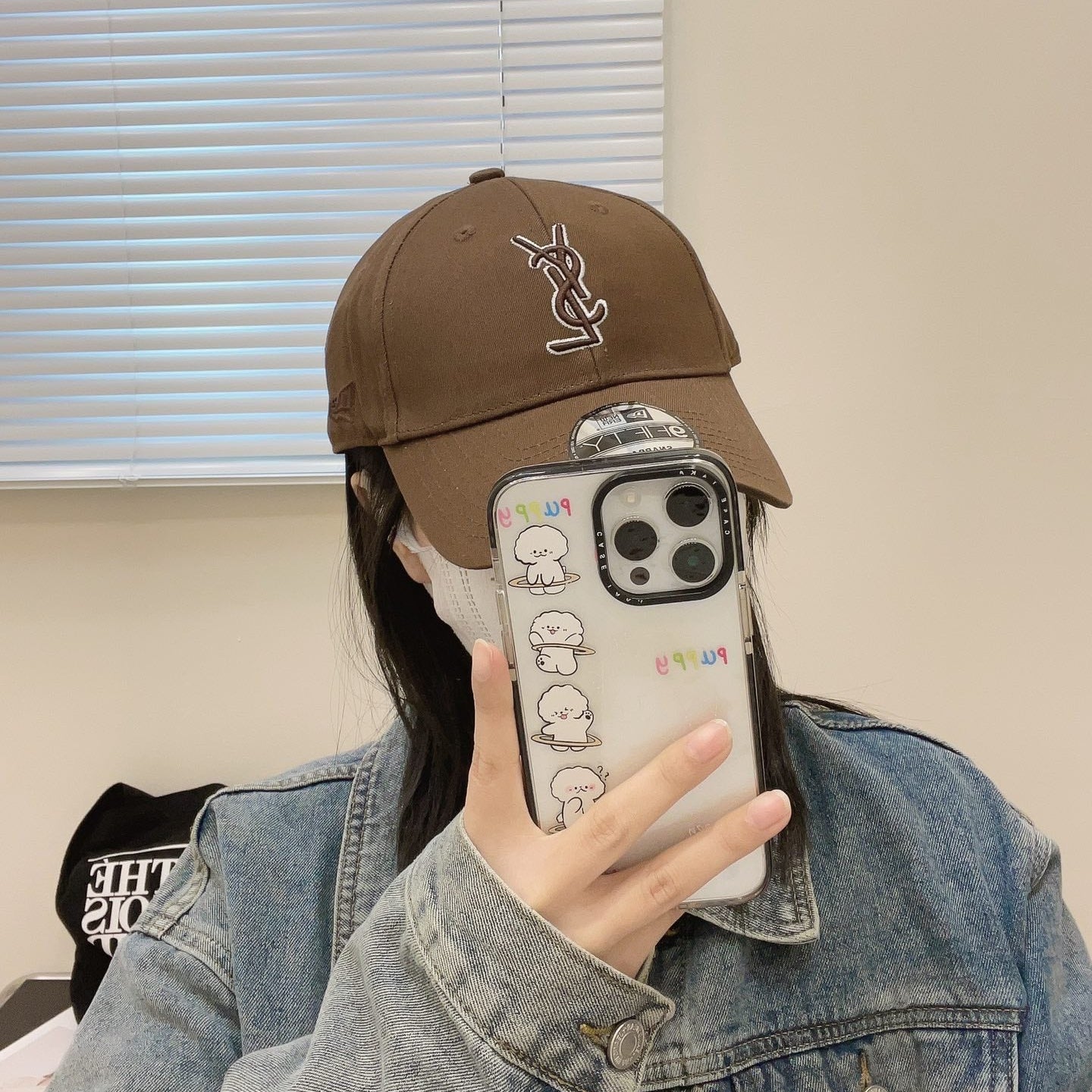 YSL Letter Embroidered Baseball Cap 295200