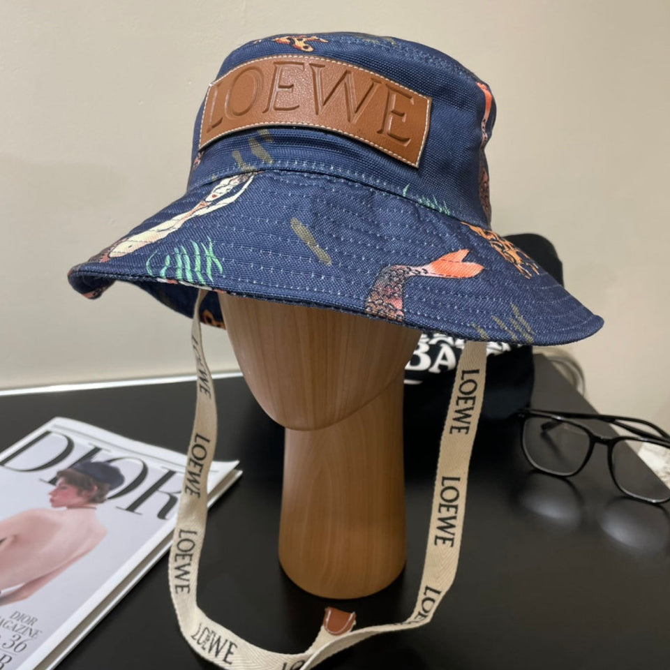 Loewe Paula's Ibiza Bucket Hat With Striking Print 291872