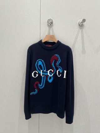 Gucci 25 Round Neck Knitted Sweater Wool 209540