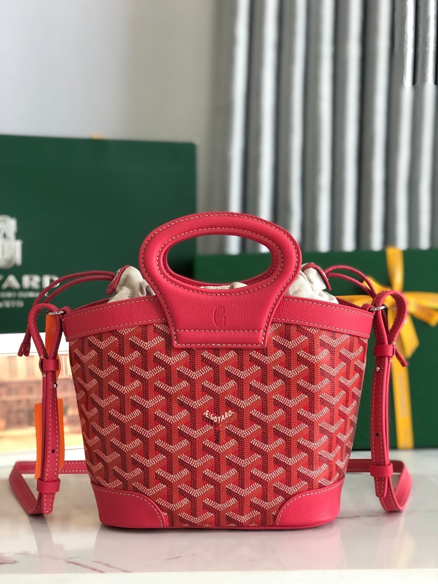 Goyard 2026 Beluga Bag 23cm Canvas Cowhide