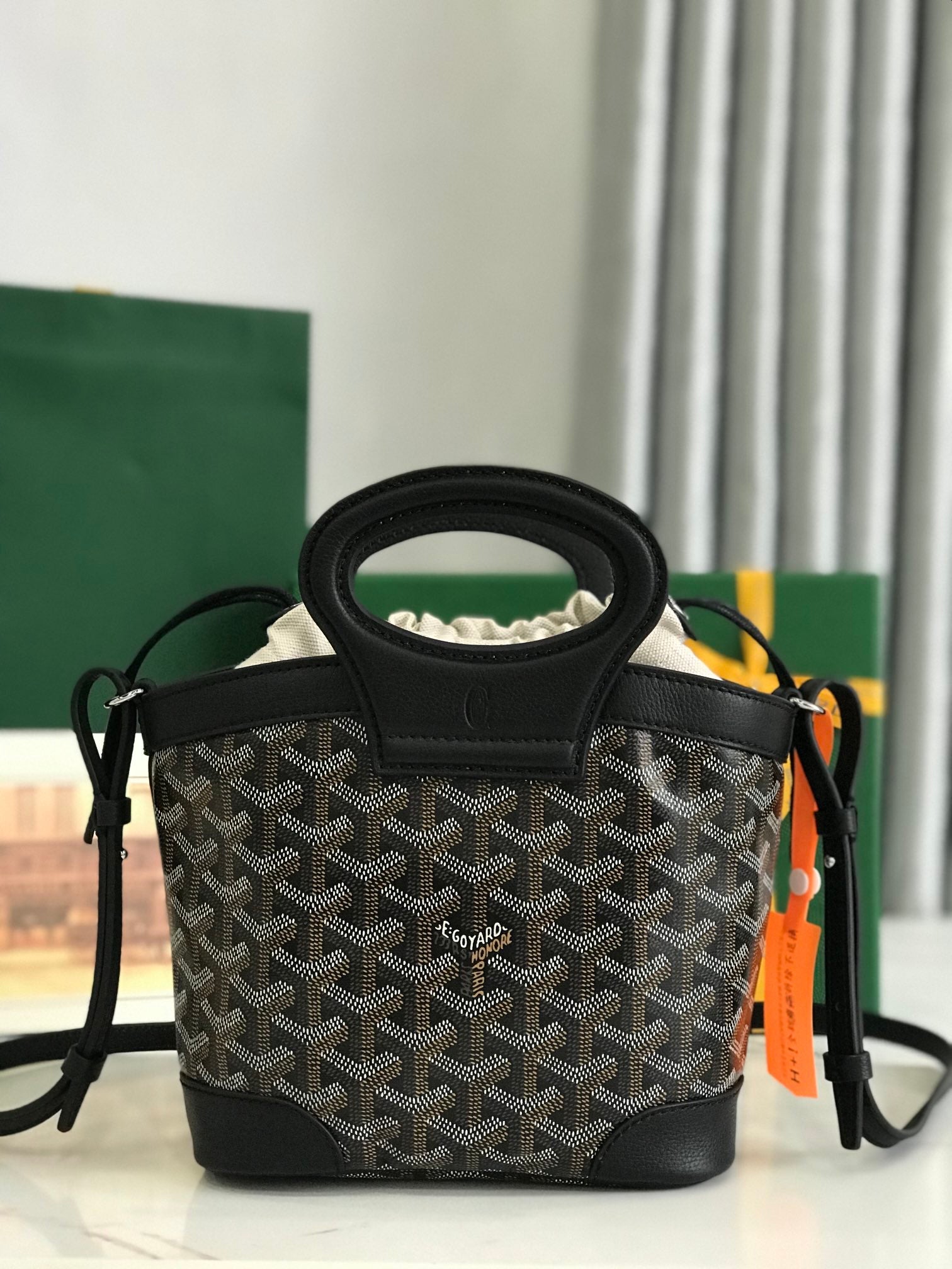 Goyard 2026 Beluga Bag 23cm Canvas Cowhide