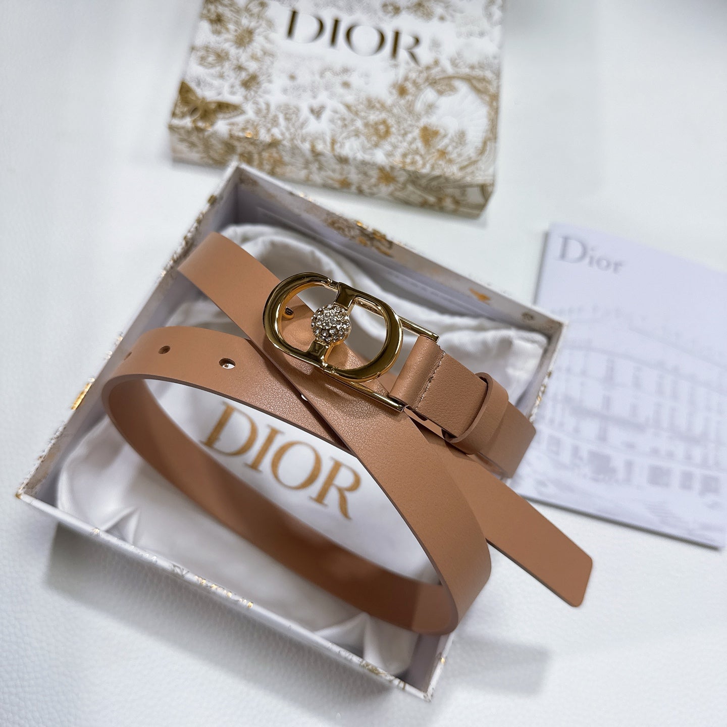 Dior Montaigne Belt 20mm Grained Calfskin 195304