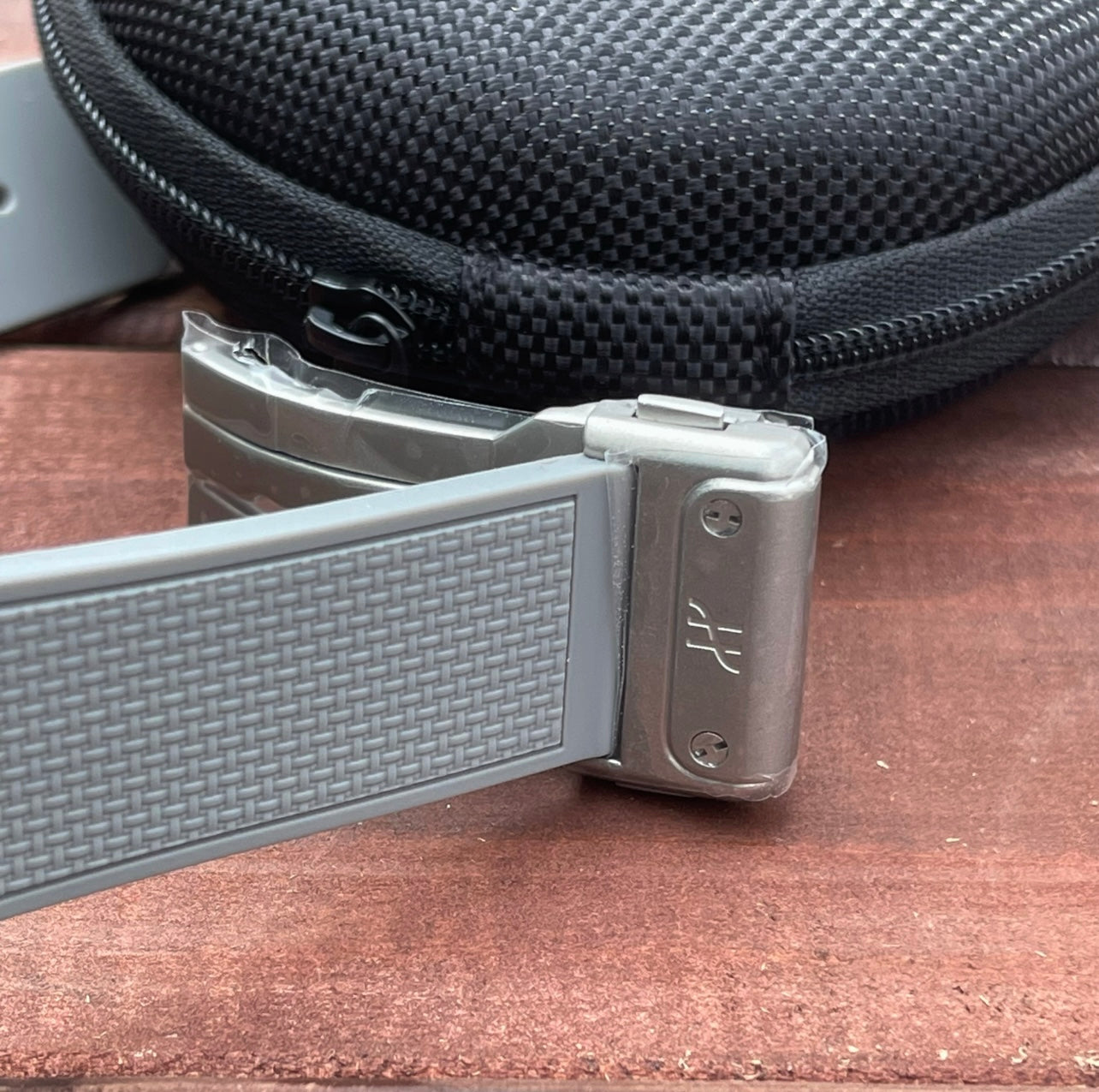 Hublot MP-10 Tourbillon Weight Energy System Titanium Watch Grey Strap