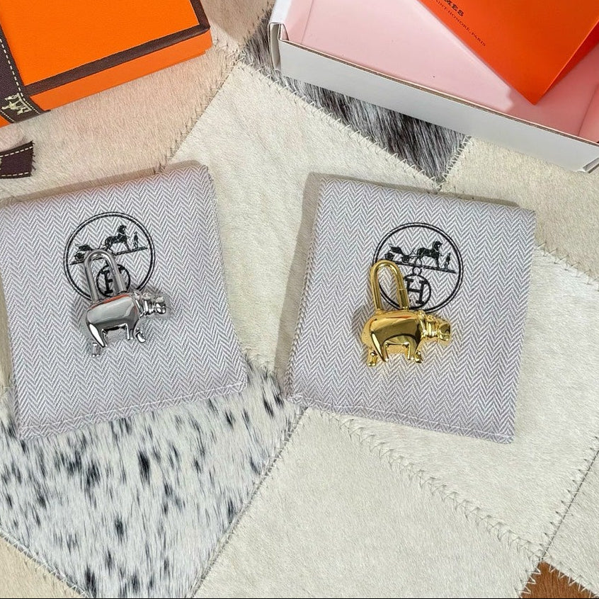 HM Hippo Lock Bag Charm