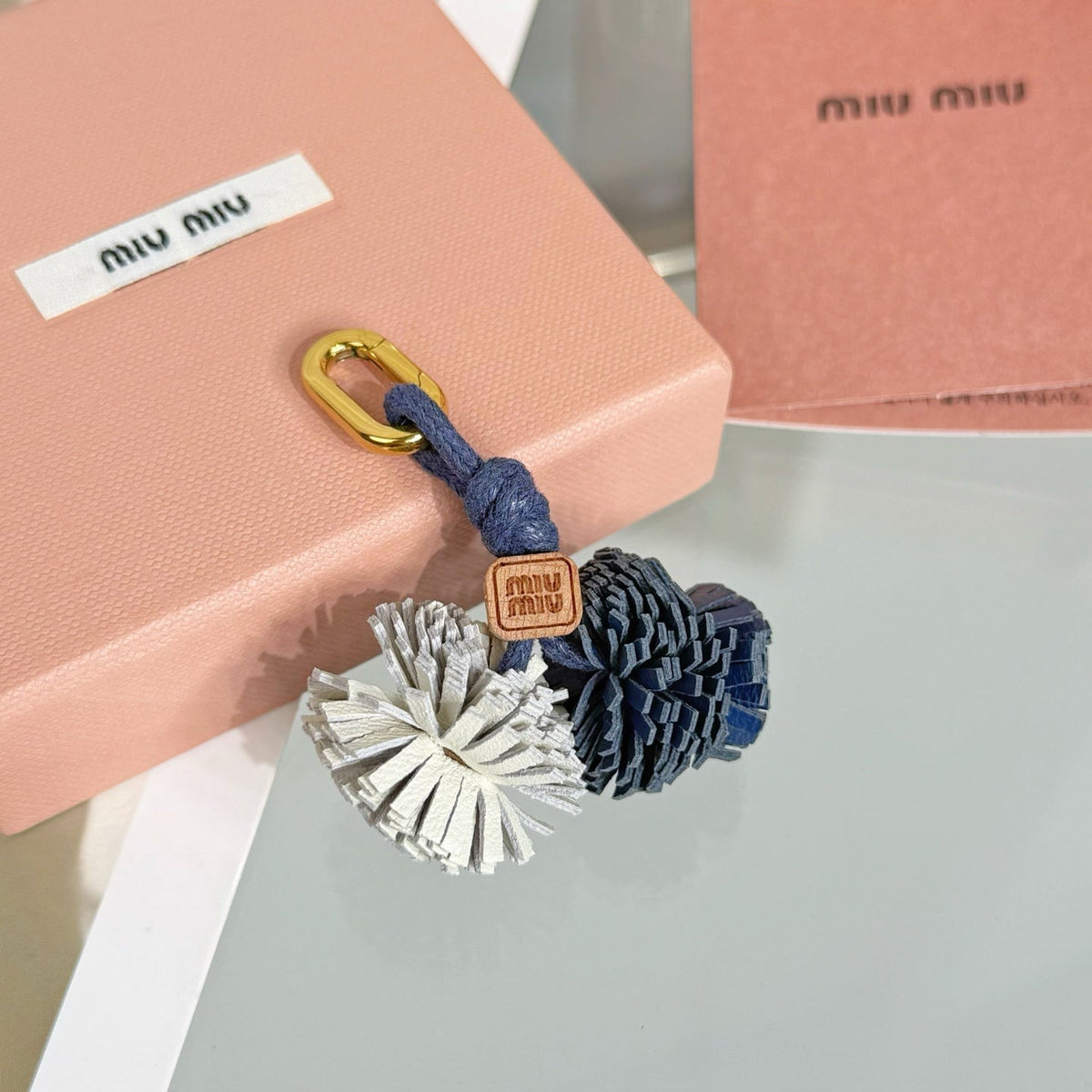 Miu Miu Leather Microtrik Bag Charm