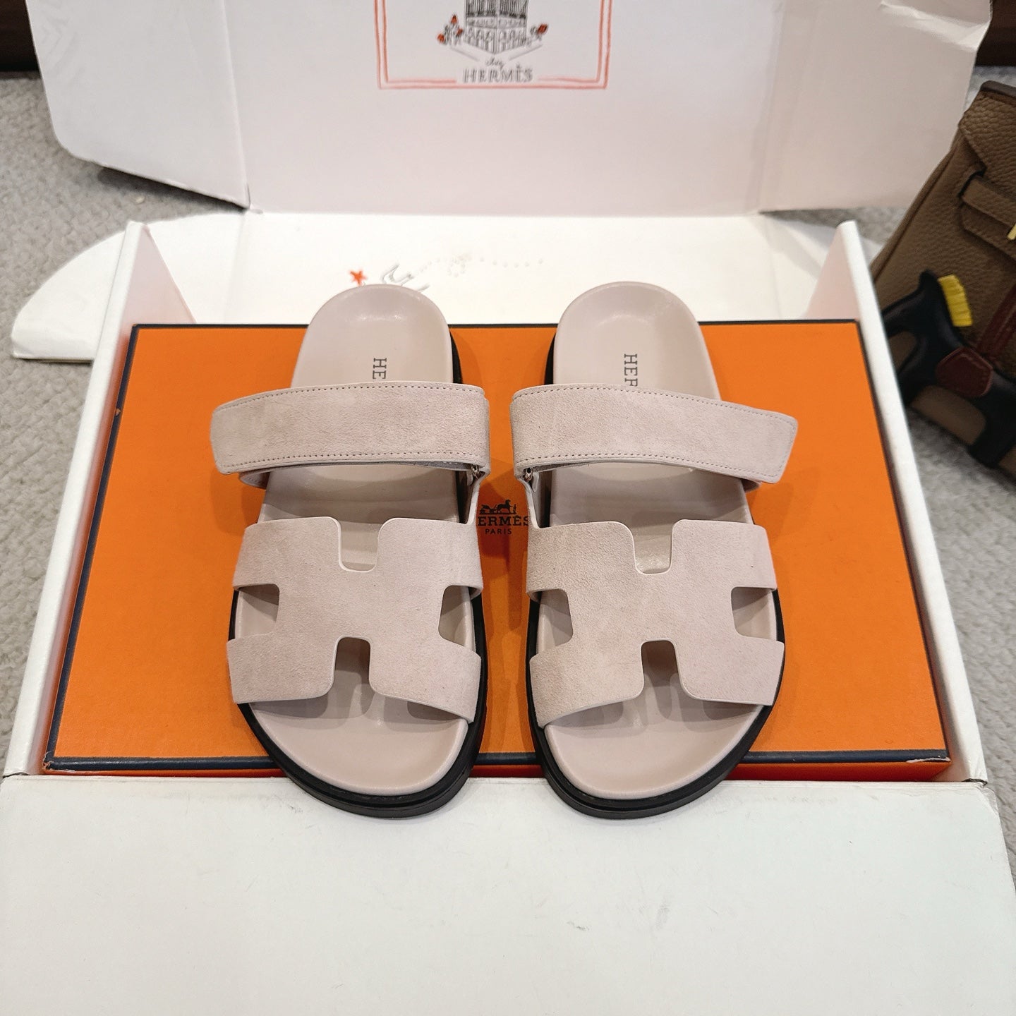 Hermes 2026 Chypre Sandal Suede 595828
