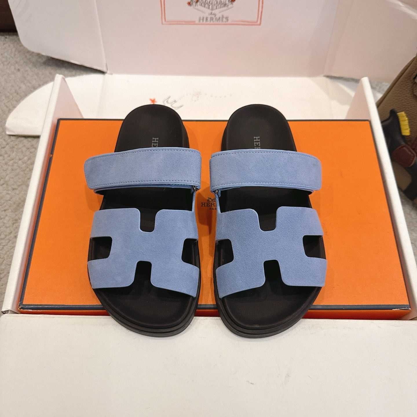Hermes 2026 Chypre Sandal Suede 595828