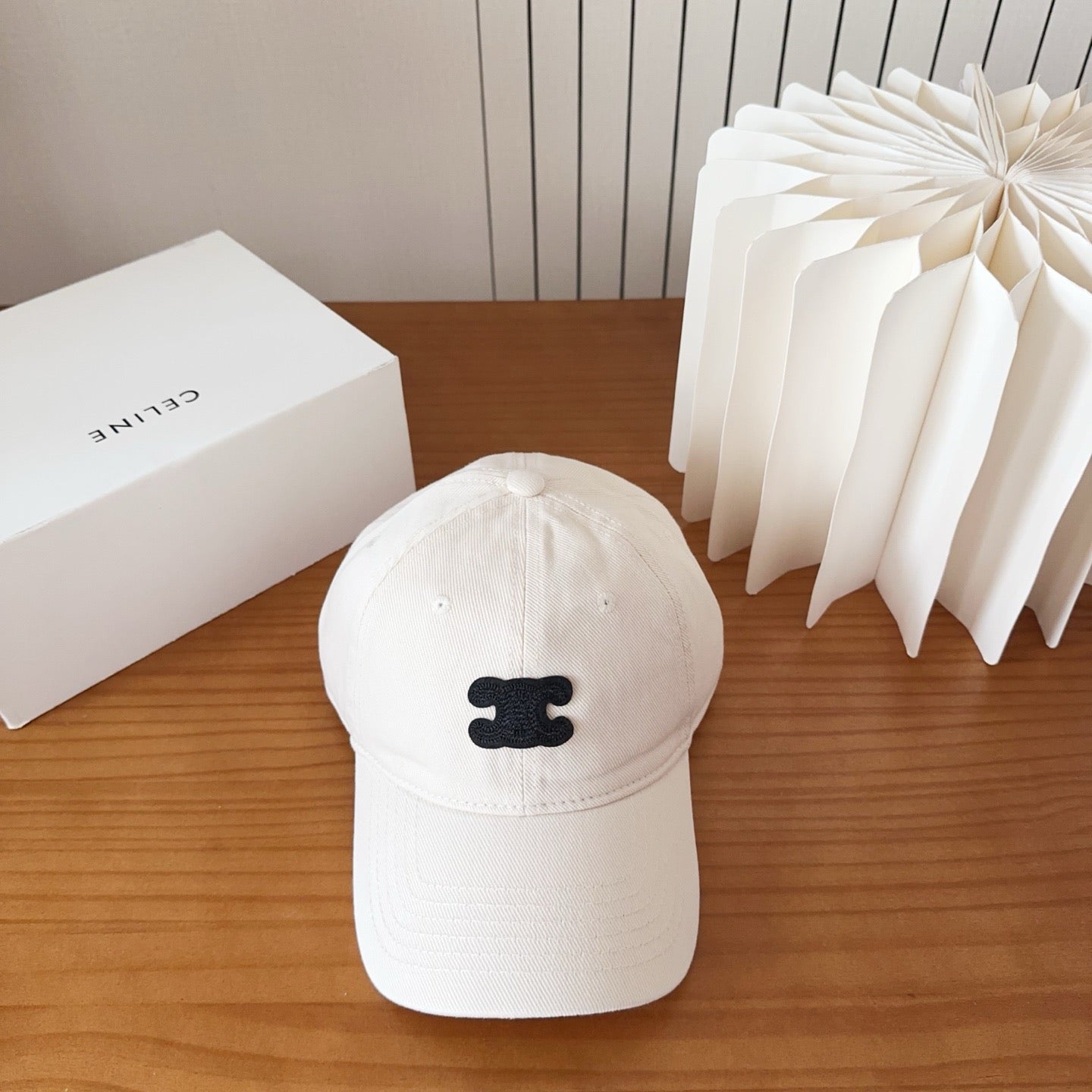 Celine Arc de Triomphe Baseball Cap Cotton 236307