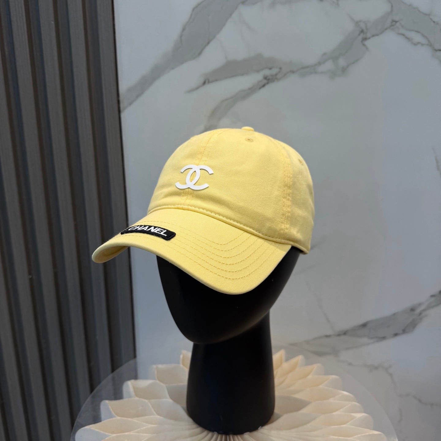 Chanel Logo Baseball Cap Cotton 323818