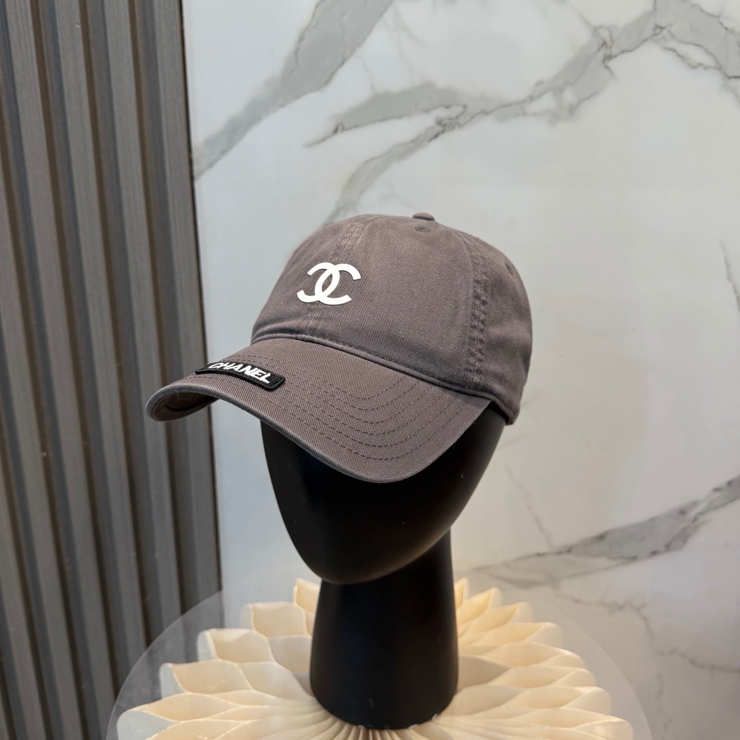 Chanel Logo Baseball Cap Cotton 323818