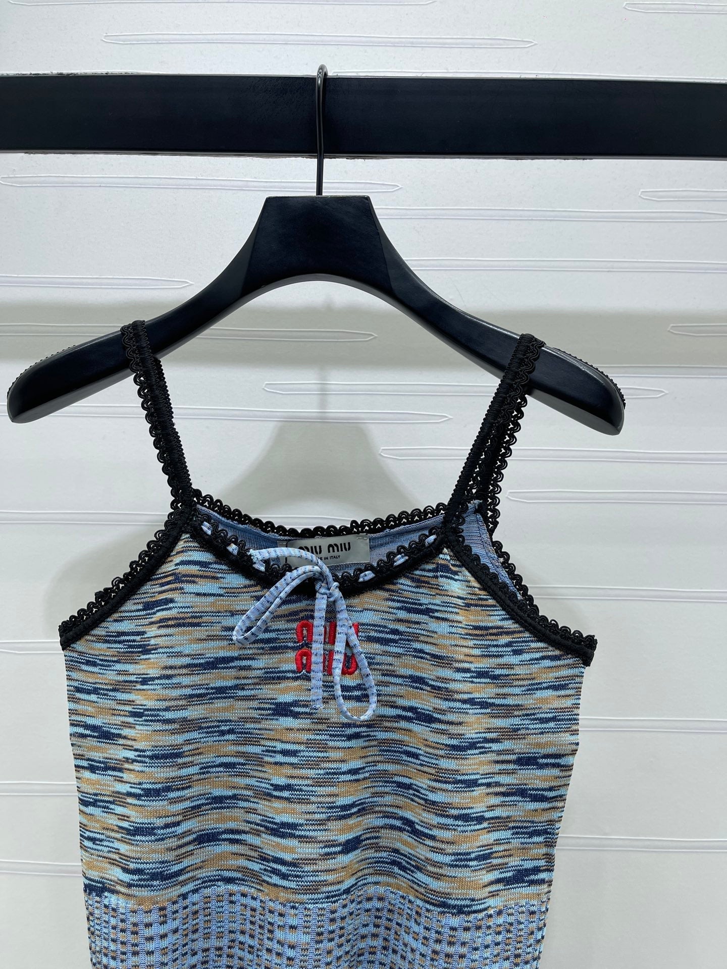 Miumiu 2026 Gradient Camisole Pink and Blue Polyester Viscose 352411